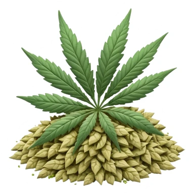 white color marijuana sticker
