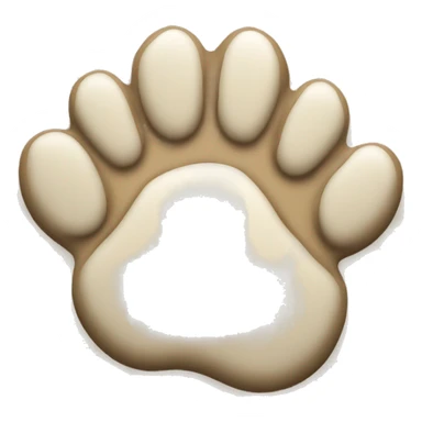 dog paw imprint sticker