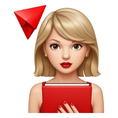 Glitter background with red album Taylor Swift sticker