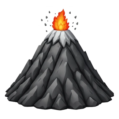 Create a volcano with its eyes tightly shut sticker