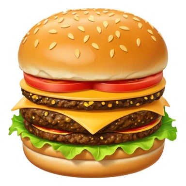 burger and chips sticker