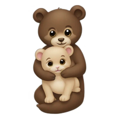 écureuil et bébé sticker