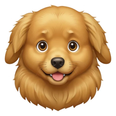 I want an emoji of a goldenretriever who is scared sticker