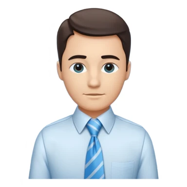 un recruteur à son bureau (l'image est tourné de 3/4) je veux une image qui soit de 3/4
 sticker