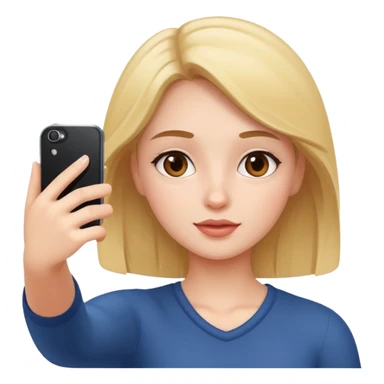 girl taking a selfie sticker