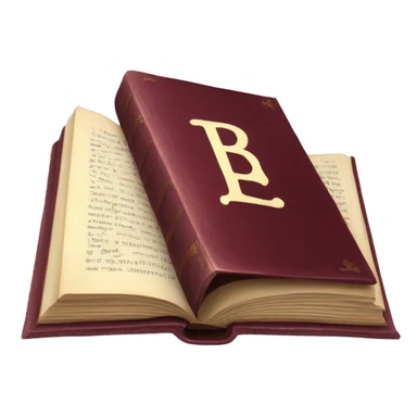 burgundy magic book sticker