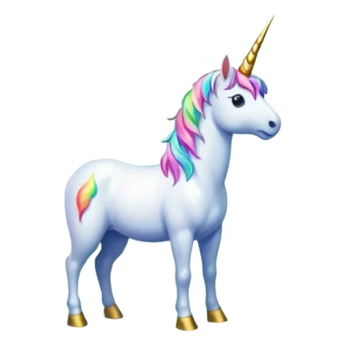 Unicorn in front of waterfall sticker