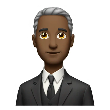 Rich man in full growth sticker