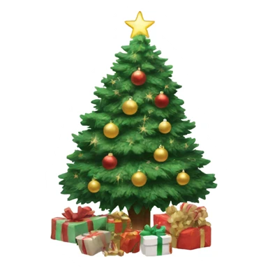 A Christmas tree￼ aesthetic sticker