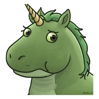 Rainbow unicorn  sticker