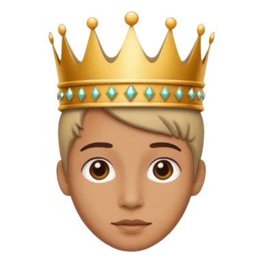 aggiungi una corona sulla testa sticker