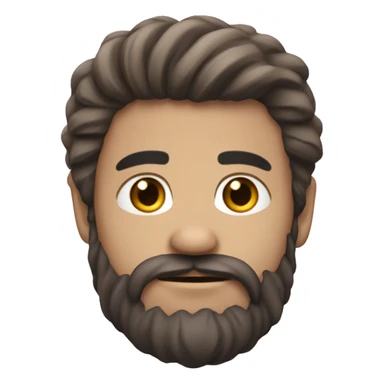 un chauve avec barbe maillto de foot sticker