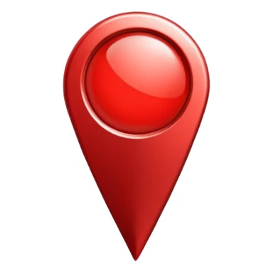 red map location pin sticker