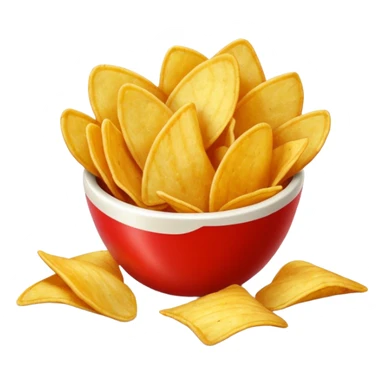 Chips snack Red
 sticker