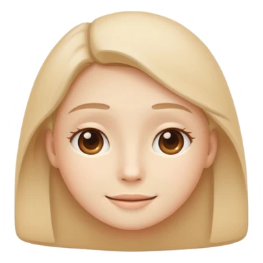 minimal flat emoji of a calm face,
soft closed-mouth smile,
relaxed eyes,
gentle and balanced emotion,
pastel beige and warm tones,
modern wellness app style,
no cartoon exaggeration,
transparent background,
vector style
 sticker