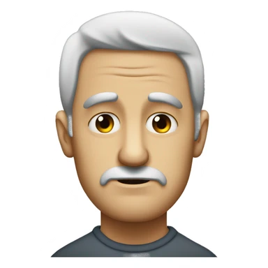 Retrato de un hombre triste por haber reprobado un parcial  sticker