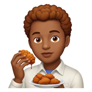 black person eating chicken called ahmad sticker