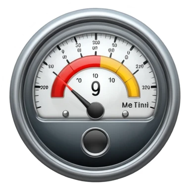 a meter gauge sticker