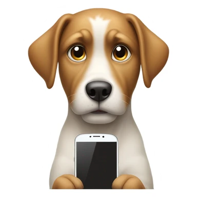 Dog texting  sticker