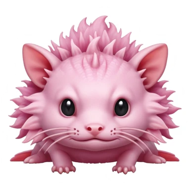 Cat axolotl hybrid sticker