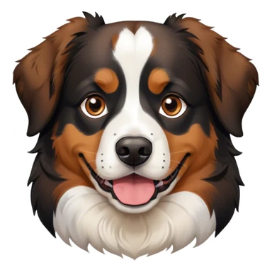 bernese mountain dog and australian shepherd mixed breed dog sticker