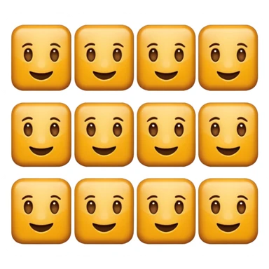 Crea una línea de cuadros como este "🟫🟫🟫🟫🟫🟫🟫🟫🟫" sticker