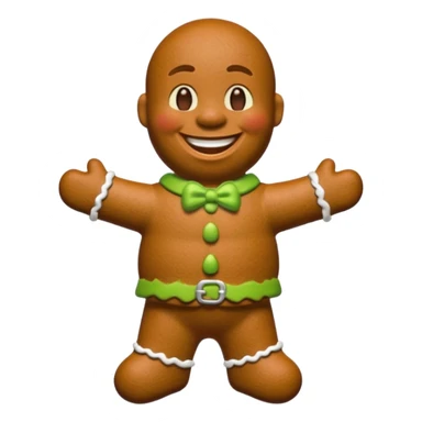 shrek gingerbread man sticker