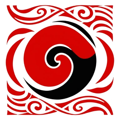 Maori flag sticker