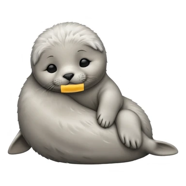 baby Seal sleeping sticker