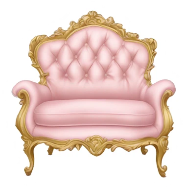 vintage pale pink rococo boudoir sticker