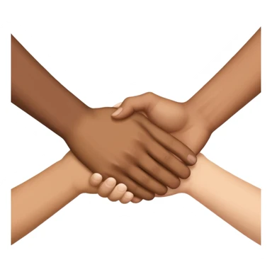 Three way handshake sticker