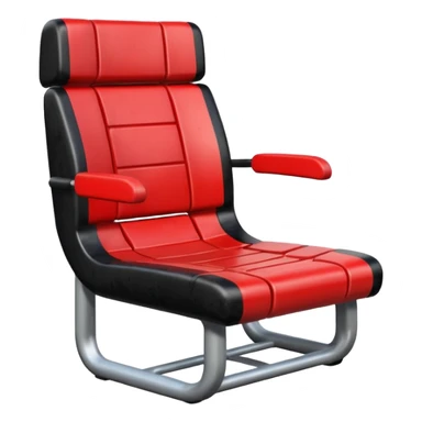 create an icon for an airbnb category - it should be a broken football seat sticker