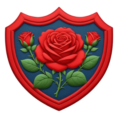 brasão com rosas condessa vermelha sticker