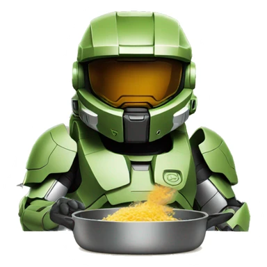 master chief cooking sticker