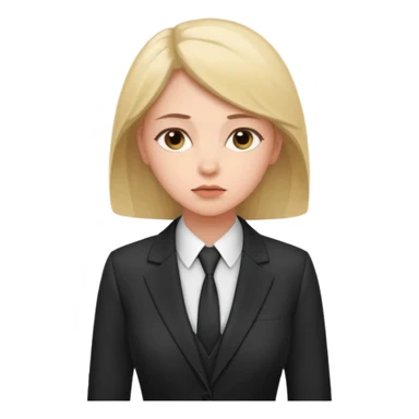 the woman in suits thinks about a lot of people sticker