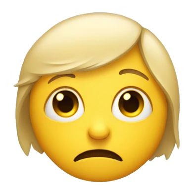 Tired yellow emoji with dark circles under eyes  sticker