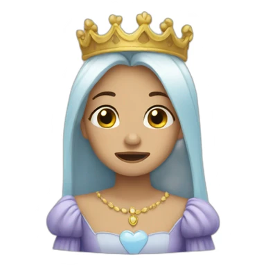 Crying princess sticker