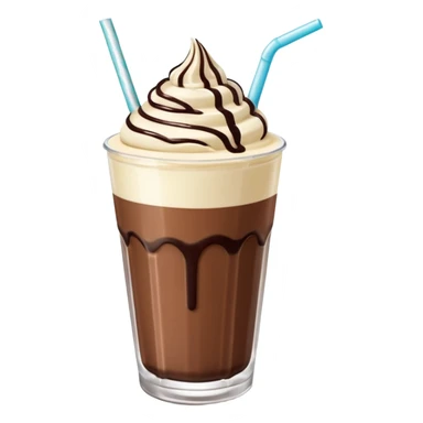 milkshake with msache sticker