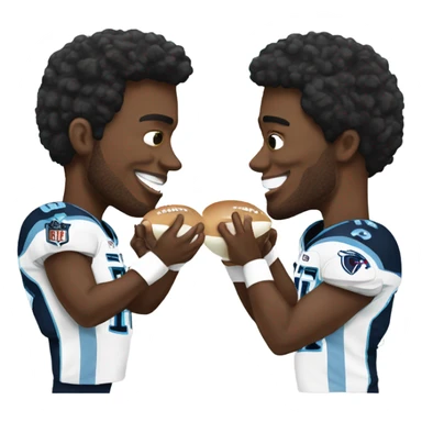 Titans football players eating mayonnaise  sticker