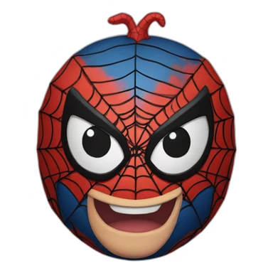 a fat spider man sticker