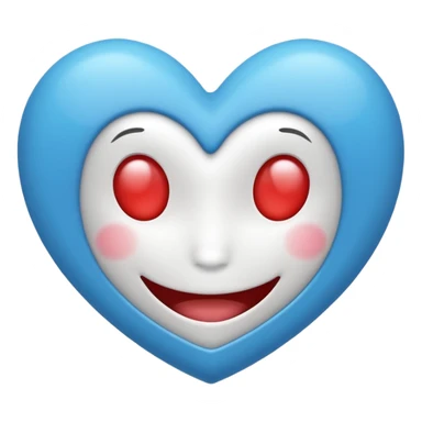 Un sourire avec un coeur sticker