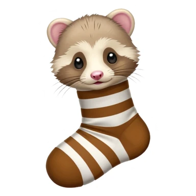 Ferret in a Sock sticker