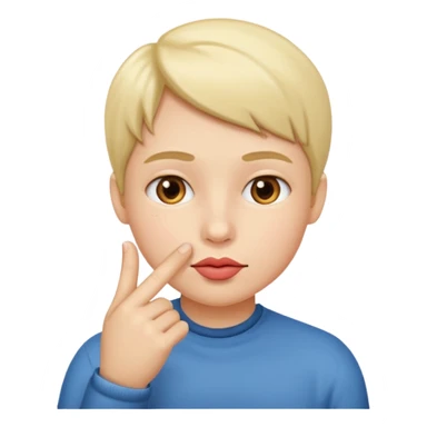 Le doigt sur les leves  sticker