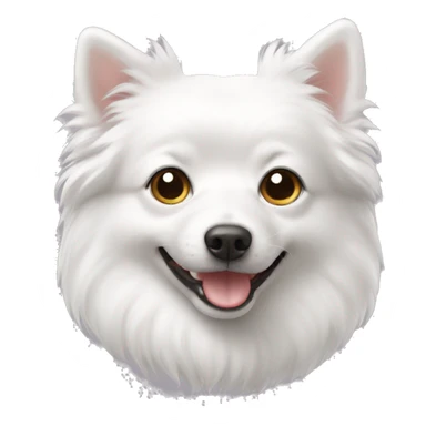 white spitz sticker