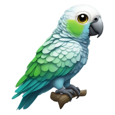 cyborg parakeet sticker