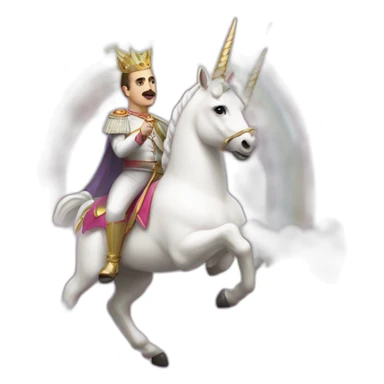 Francisco franco in a unicorn lgtbi sticker