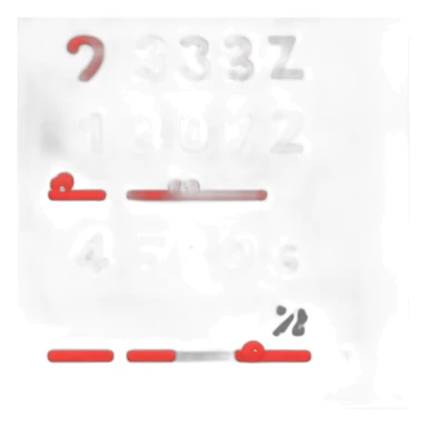 The numbers “205” horizontally, in red text sticker