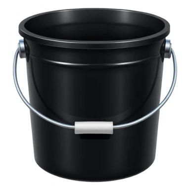 black paint bucket sticker