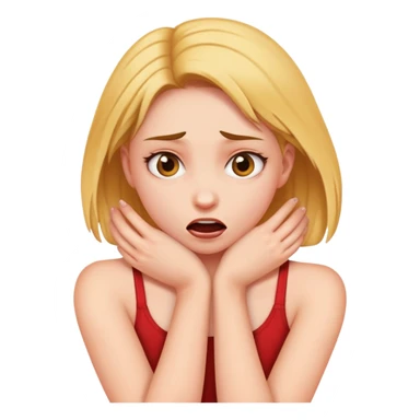 ios18 girl strangling herself  sticker