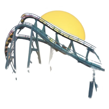 rollercoaster with sunshine sticker